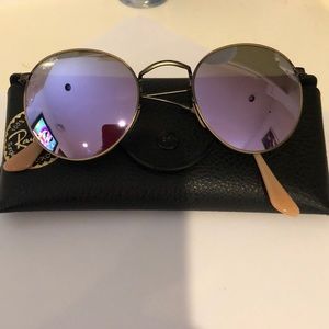 RayBan light purple circle sunglasses